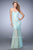 La Femme 21604 - Strapless Applique Prom Dress Special Occasion Dress 2 / Light Mint