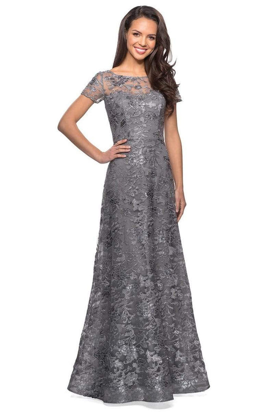 La Femme 27839 Embroidered A-Line Prom Dress