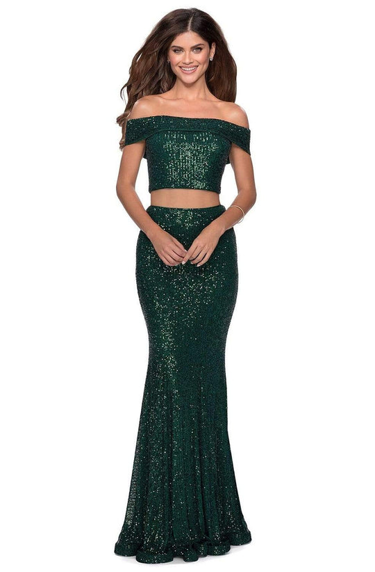 La Femme 28425 Two Piece Sequin Prom Dress