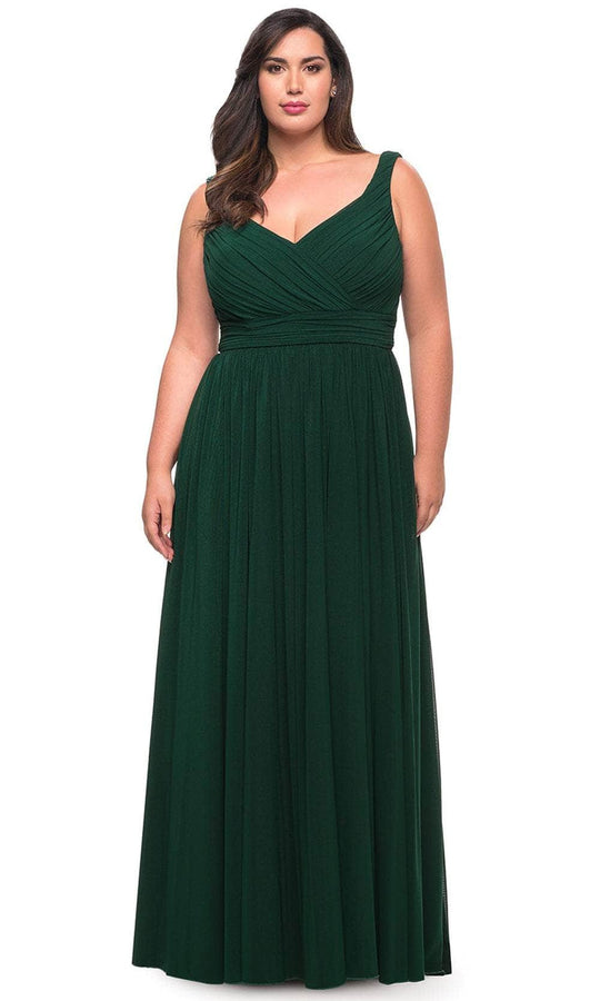 La Femme 29075 - Ruched Sleeveless Prom Gown