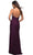 La Femme 29700SC - Floral Lace Sleeveless Prom Gown Prom Dresses 2 / Dark Berry