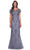 La Femme 29792 - Bateau Illusion Formal Dress Evening Dresses 4 / Dusty Purple