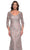 La Femme 30081 - Floral Embroidered Quarter Sleeve Prom Dress Mother of the Bride Dresses