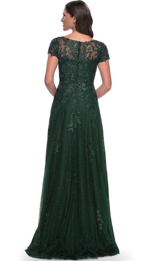 La Femme 30168 - V-Neck A-Line Formal Dress