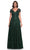 La Femme 30168 - V-Neck A-Line Formal Dress Evening Dresses 4 / Emerald