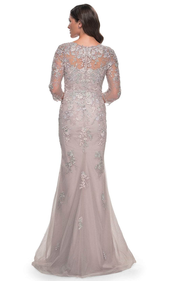 La Femme 30200 - Quarter Sleeve Mermaid Evening Dress
