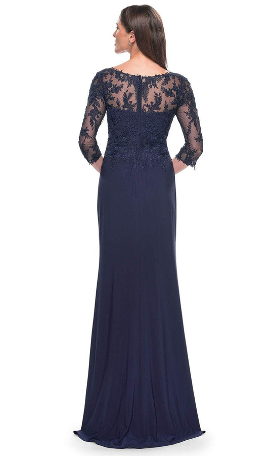 La Femme 30385 - Illusion Bateau Evening Dress