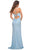 La Femme 30604SC - V-Neck Bandeau Back Prom Gown Prom Dresses
