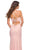 La Femme 30604SC - V-Neck Bandeau Back Prom Gown Prom Dresses