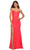 La Femme 30665SC - Strapless Scoop Evening Dress with Slit Prom Dresses 10 / Neon Coral