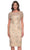 La Femme 30801 - Sequin Short Sleeves Formal Dress Holiday Dresses