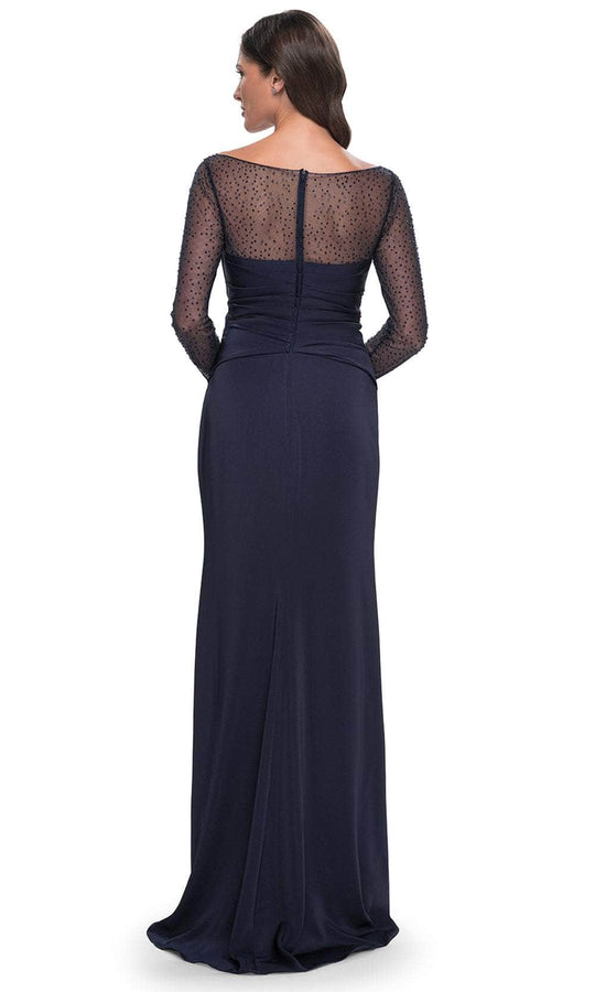 La Femme 30808 - Rhinestone Ruched Formal Dress