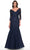 La Femme 30823 - Mermaid Tulle Evening Dress Mother of the Bride Dresses 4 / Navy