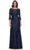 La Femme 30835 - Illusion A-Line Formal Dress Evening Dresses 4 / Navy