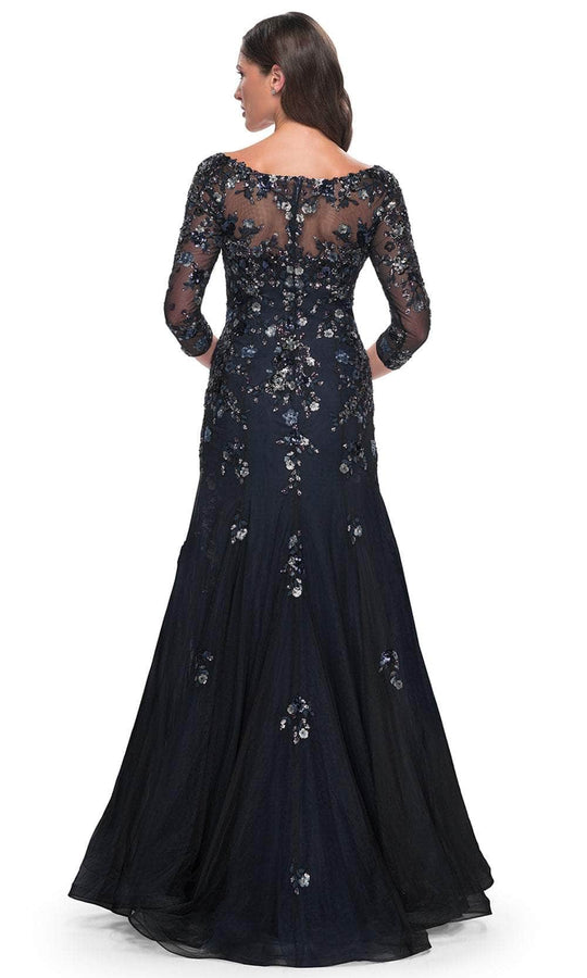 La Femme 30860 - Lace Applique Mermaid Prom Gown