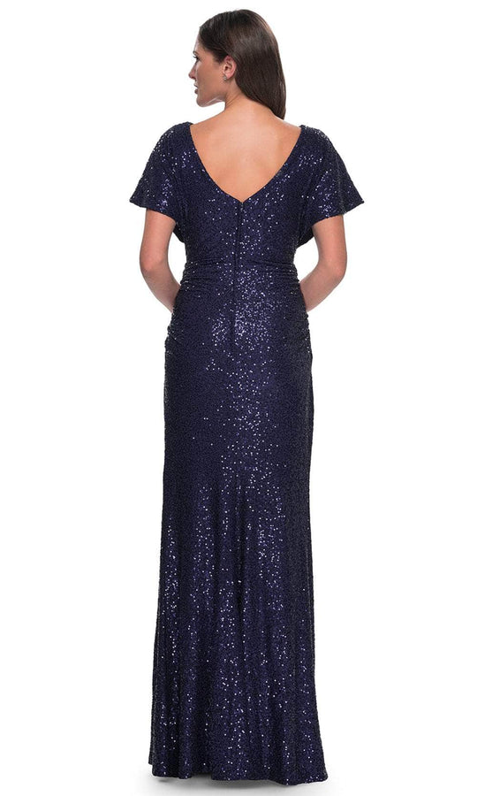 La Femme 30885 - Dolman Sleeve Sequin Evening Dress