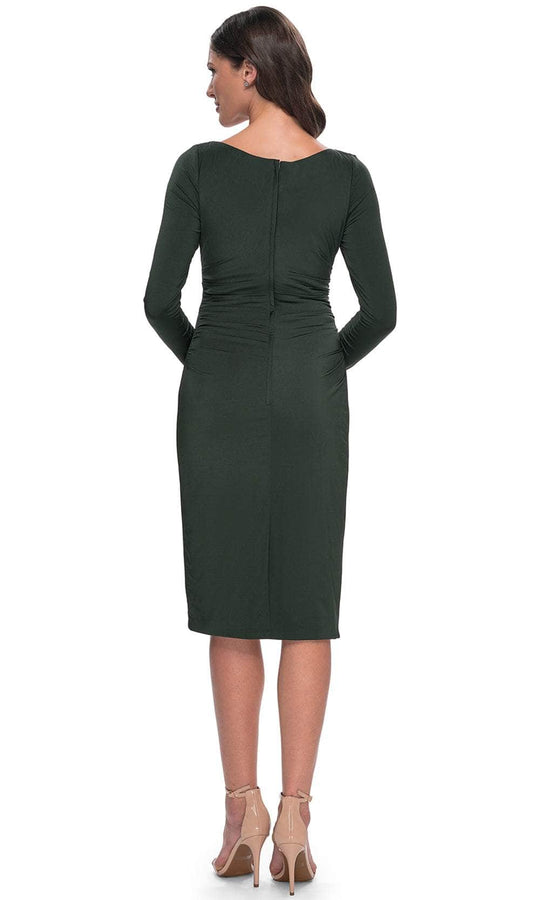 La Femme 31015 - Long Sleeve Ruched Dress