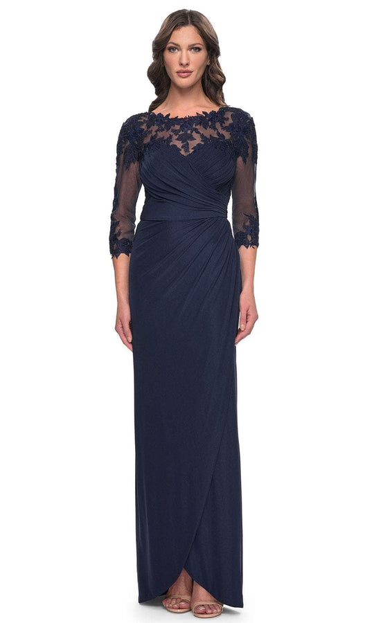 La Femme 31093 - Luxe Lace Detail Evening Dress