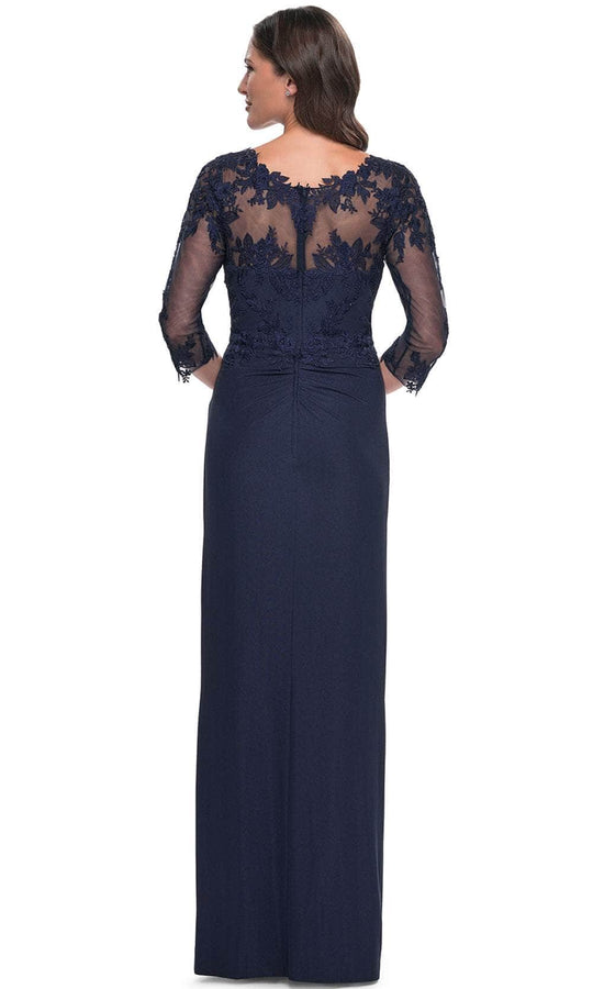 La Femme 31093 - Luxe Lace Detail Evening Dress