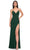 La Femme 31151 - Ruched Bodice Prom Dress Special Occasion Dress 00 / Dark Emerald