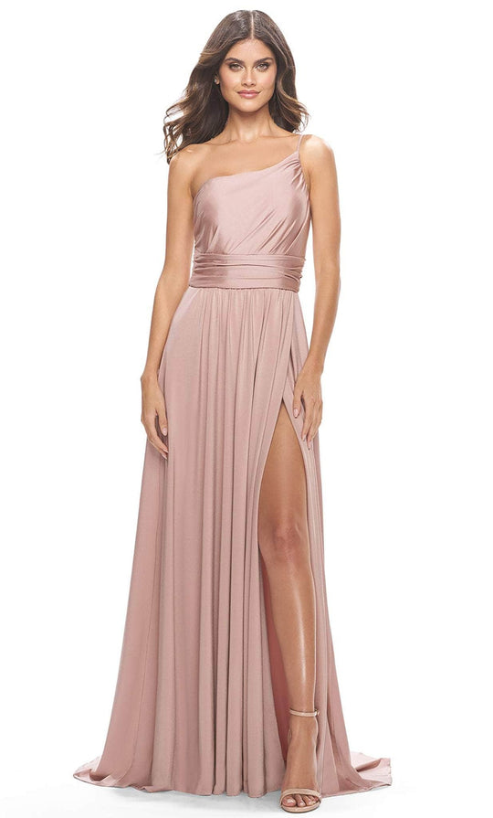 La Femme 31170 - One Shoulder Classic Prom Dress with Slit