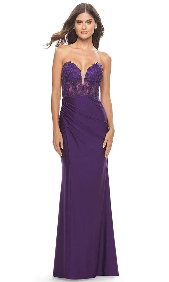La Femme 31182 - Lace Sweetheart Classic Prom Dress