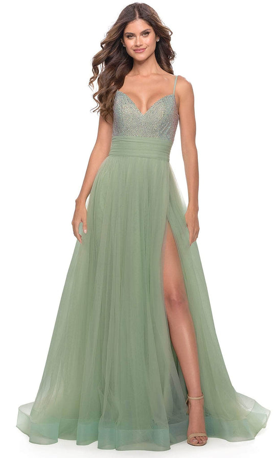 La Femme 31238 - Beaded Tulle Prom Dress