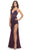 La Femme 31256SC - Crisscross Back Beaded Evening Dress Pageant Dresses 4 / Dark Emerald