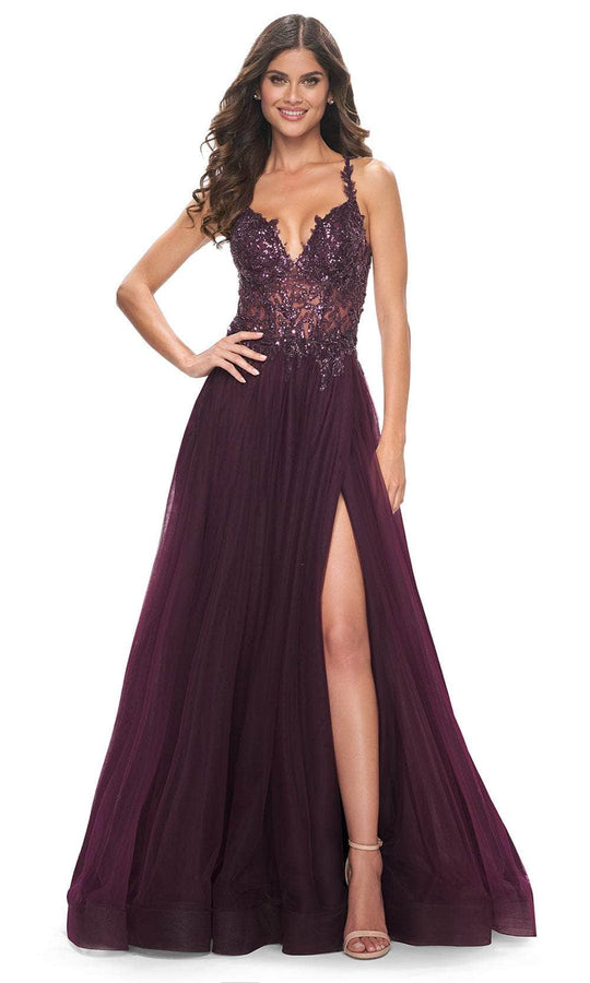 La Femme 31471 - Beaded Lace Prom Dress