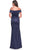 La Femme 31621 - Off Shoulder Satin Evening Dress Evening Dresses
