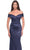 La Femme 31621 - Off Shoulder Satin Evening Dress Evening Dresses