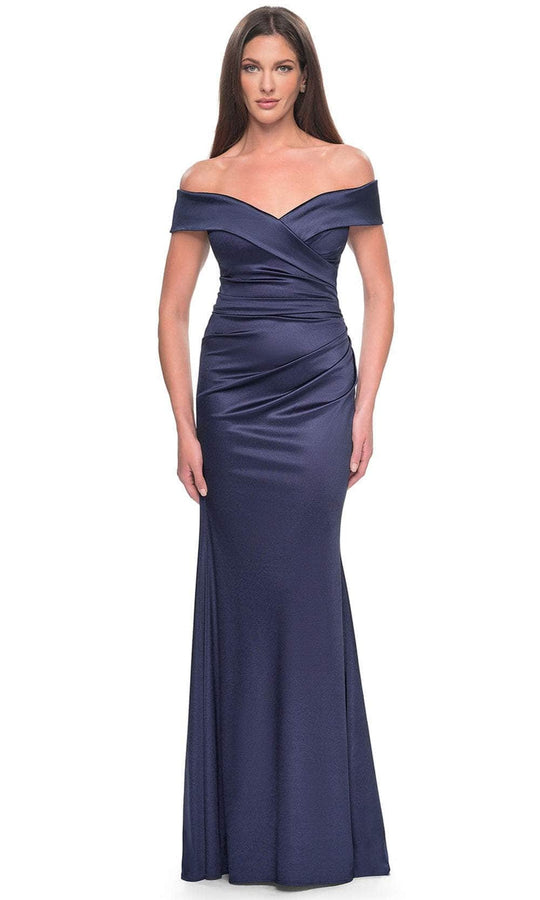 La Femme 31621SC - Foldover Accent Sweetheart Evening Dress