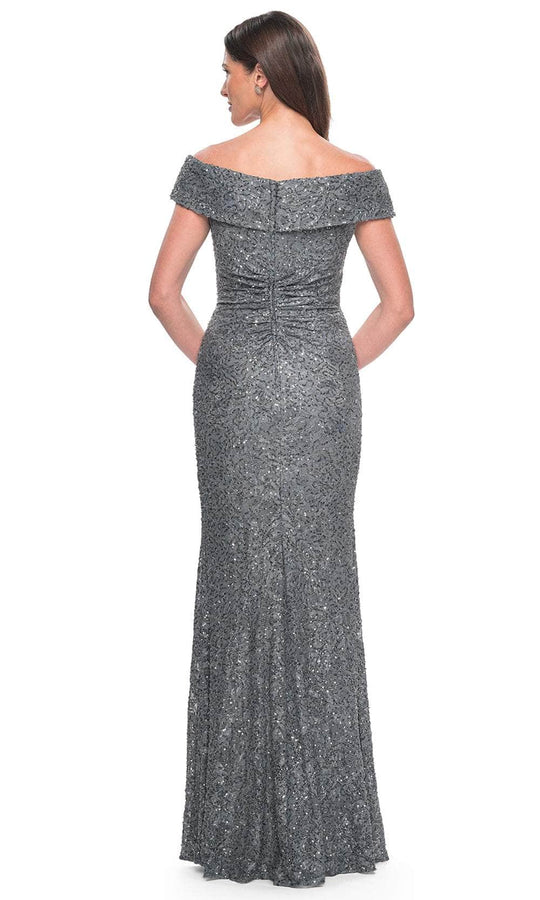 La Femme 31679 - Off Shoulder Lace Evening Dress