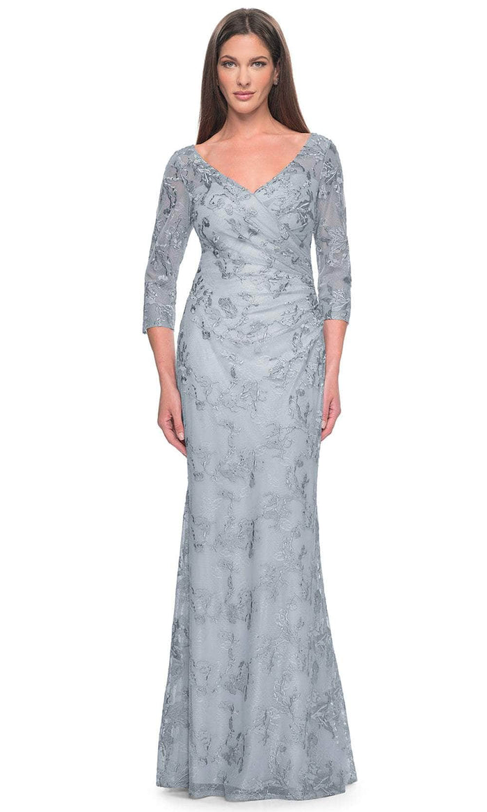 La Femme 31684 - Pastel Lace Evening Dress Evening Dresses 2 / Dusty Blue