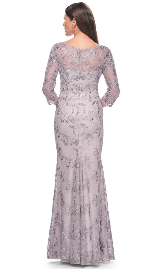 La Femme 31684 - Pastel Lace Evening Dress