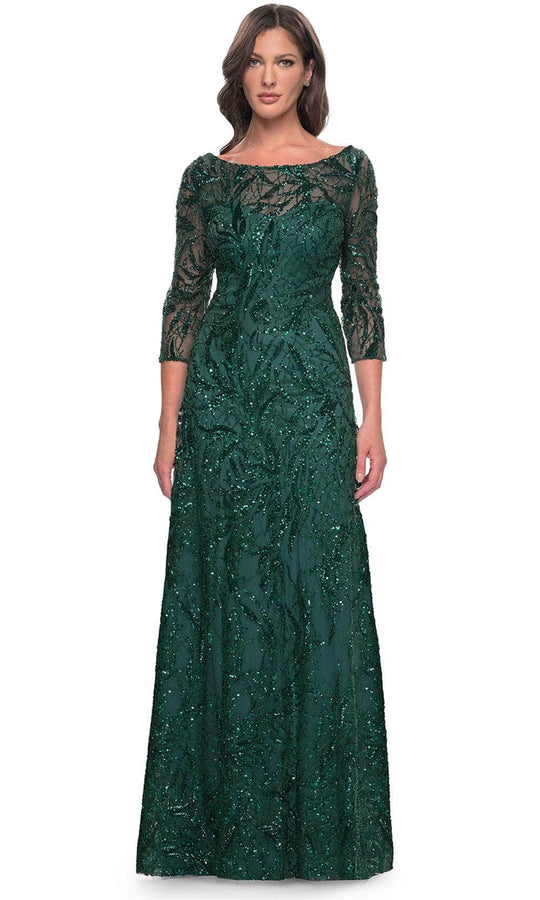 La Femme 31690 - Illusion Sequin Formal Dress