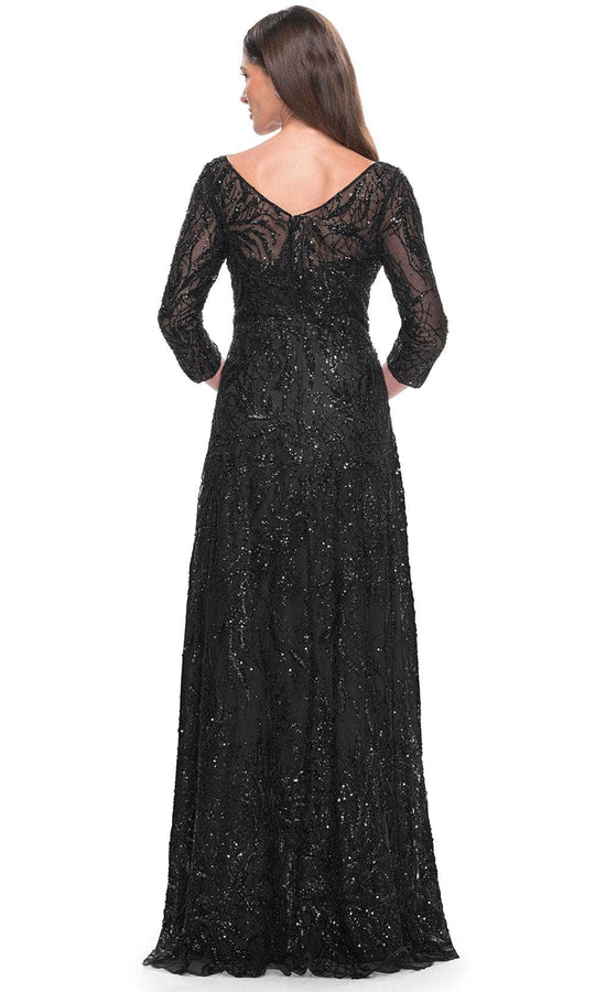 La Femme 31690 - Illusion Sequin Formal Dress