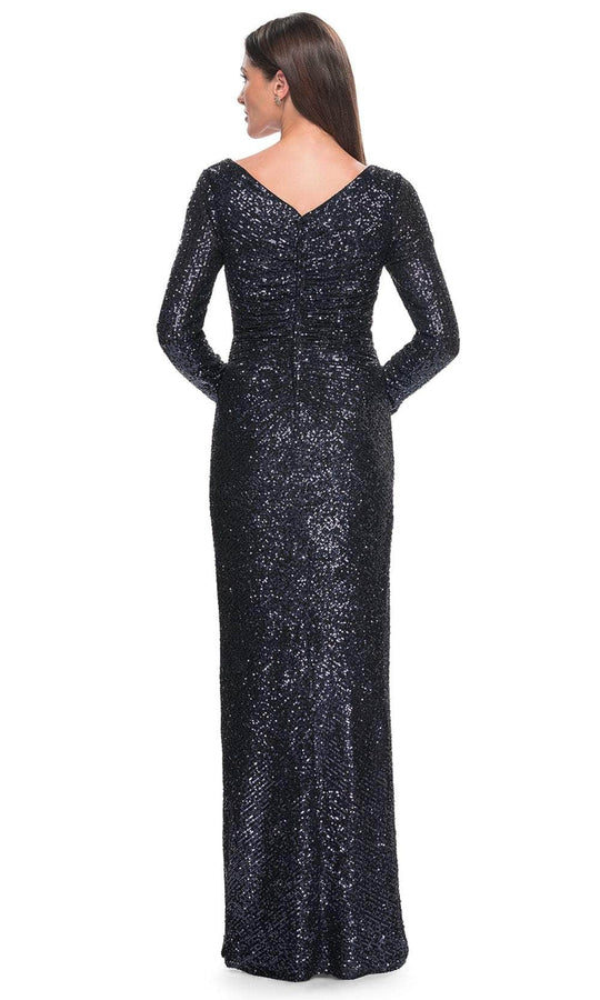 La Femme 31698 - Sequin V-Neck Evening Dress