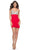 La Femme 31726 - Jeweled Bodice Cocktail Dress Cocktail Dresses 00 / Red