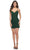 La Femme 31739 - Ruched Bustier Cocktail Dress Cocktail Dresses 00 / Emerald