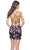 La Femme 31759 - V-Neck Floral Sequin Cocktail Dress Cocktail Dresses