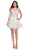 La Femme 31769 - Sheer Lace Bodice Cocktail Dress Cocktail Dresses 00 / White
