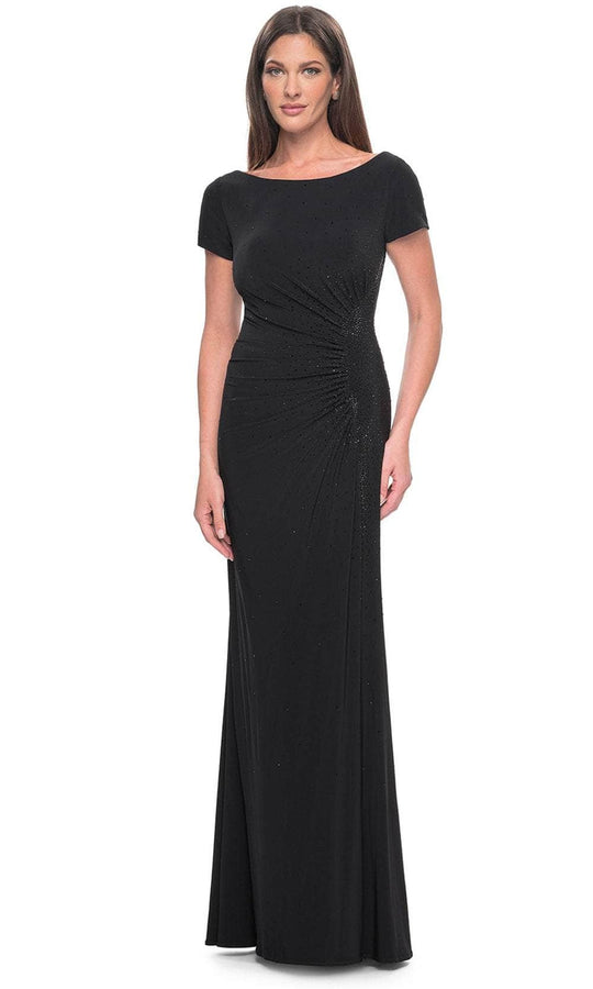 La Femme 31773 - Bateau Rhinestone Formal Dress