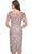 La Femme 31775 - Short Sleeve Floral Lace Applique Knee-Length Dress Mother of the Bride Dresses