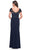La Femme 31805 - Short Sleeve Ruched Detailed Evening Dress Evening Dresses