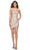 La Femme 31831 - Beaded Sheath Cocktail Dress Cocktail Dresses 00 / Nude