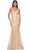 La Femme 31865 - Sequin Mermaid Prom Dress Special Occasion Dress 00 / Nude