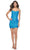 La Femme 31873 - Pattern Sequin Cocktail Dress Cocktail Dresses 00 / Aqua