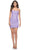 La Femme 31873 - Pattern Sequin Cocktail Dress Cocktail Dresses 00 / Lavender