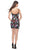 La Femme 31875 - Floral Sequin Fitted Cocktail Dress Cocktail Dresses
